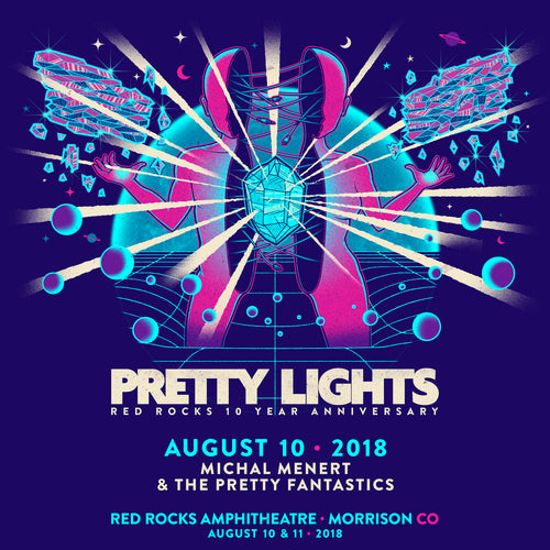 Red Rocks with Pretty Lights